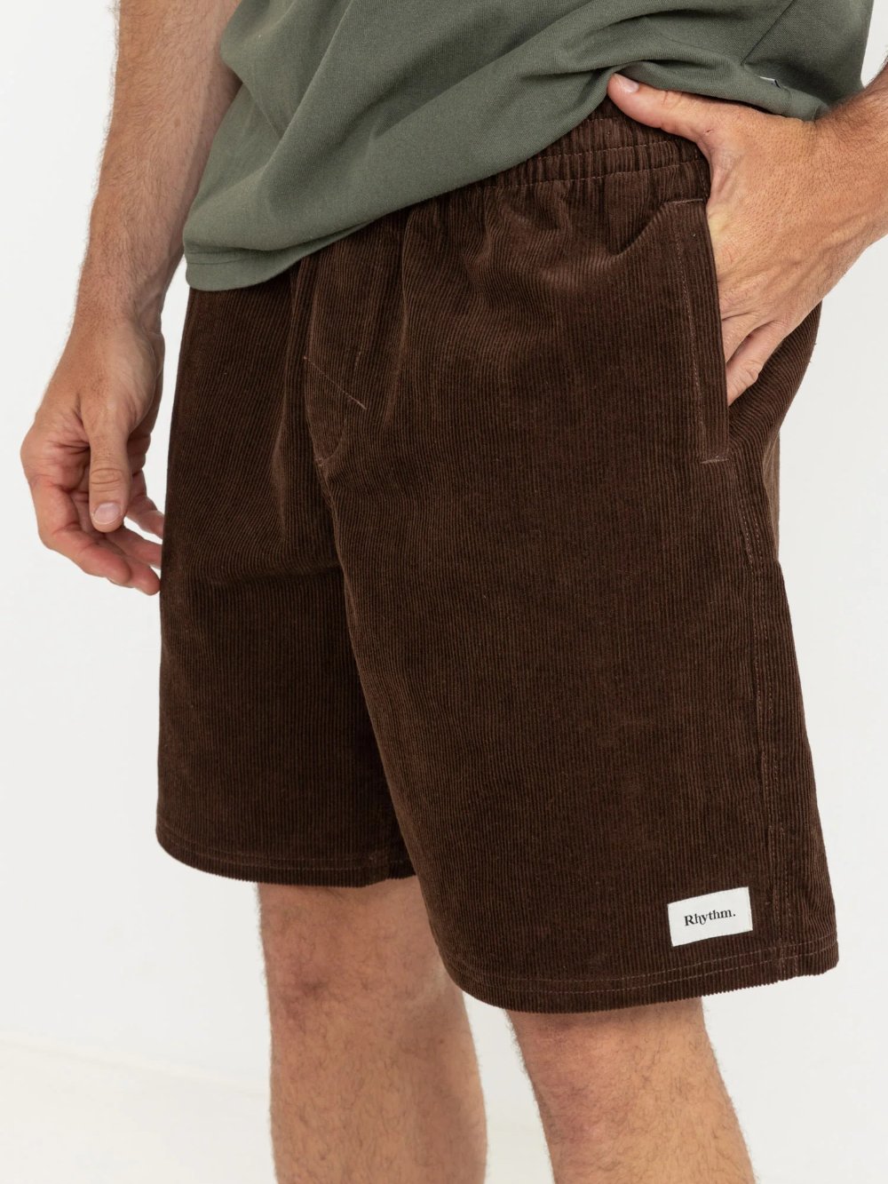 RHYTHM EARTH CORD JAM SHORT BROWN 