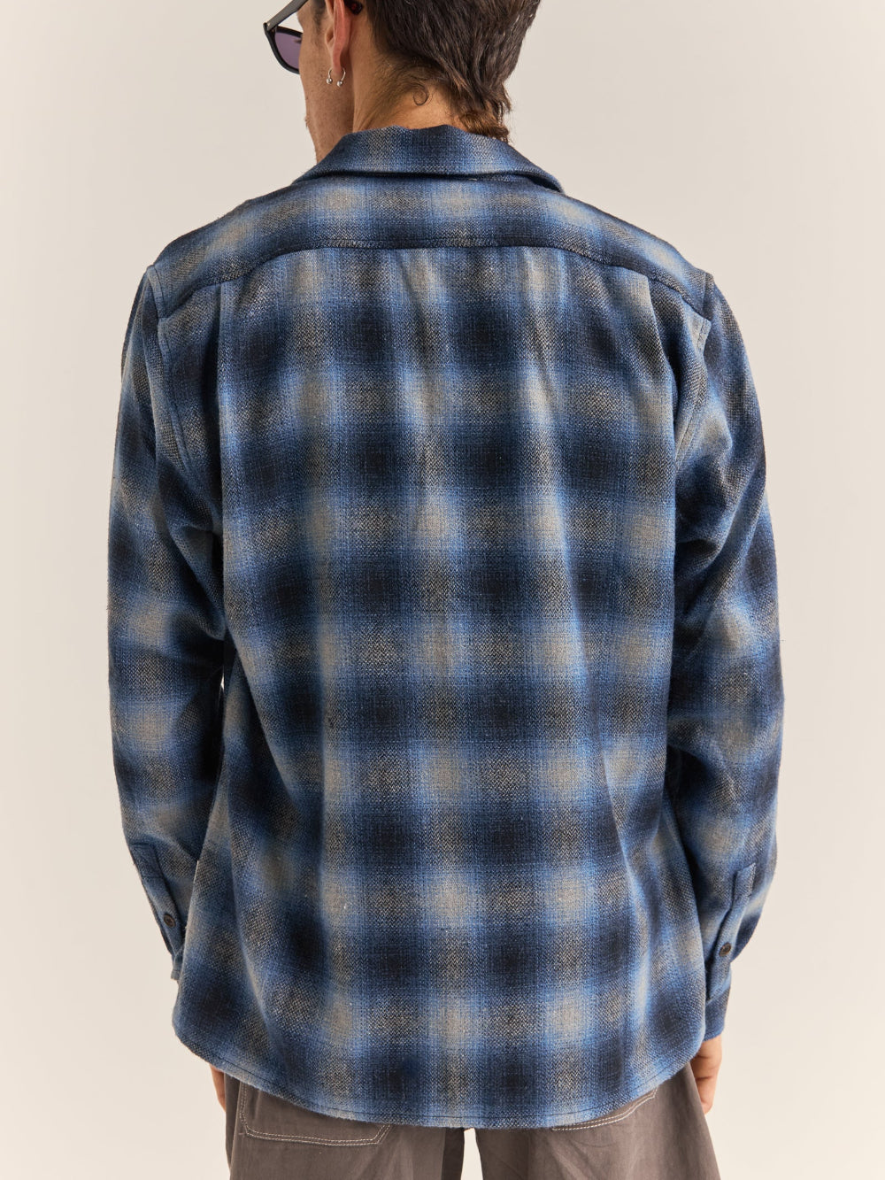 RHYTHM MAR LS FLANNEL BLUE