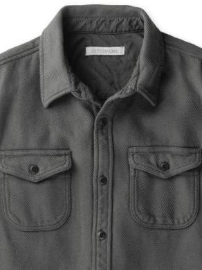 OUTERKNOWN CHROMA BLANKET SHIRT FADED BLACK