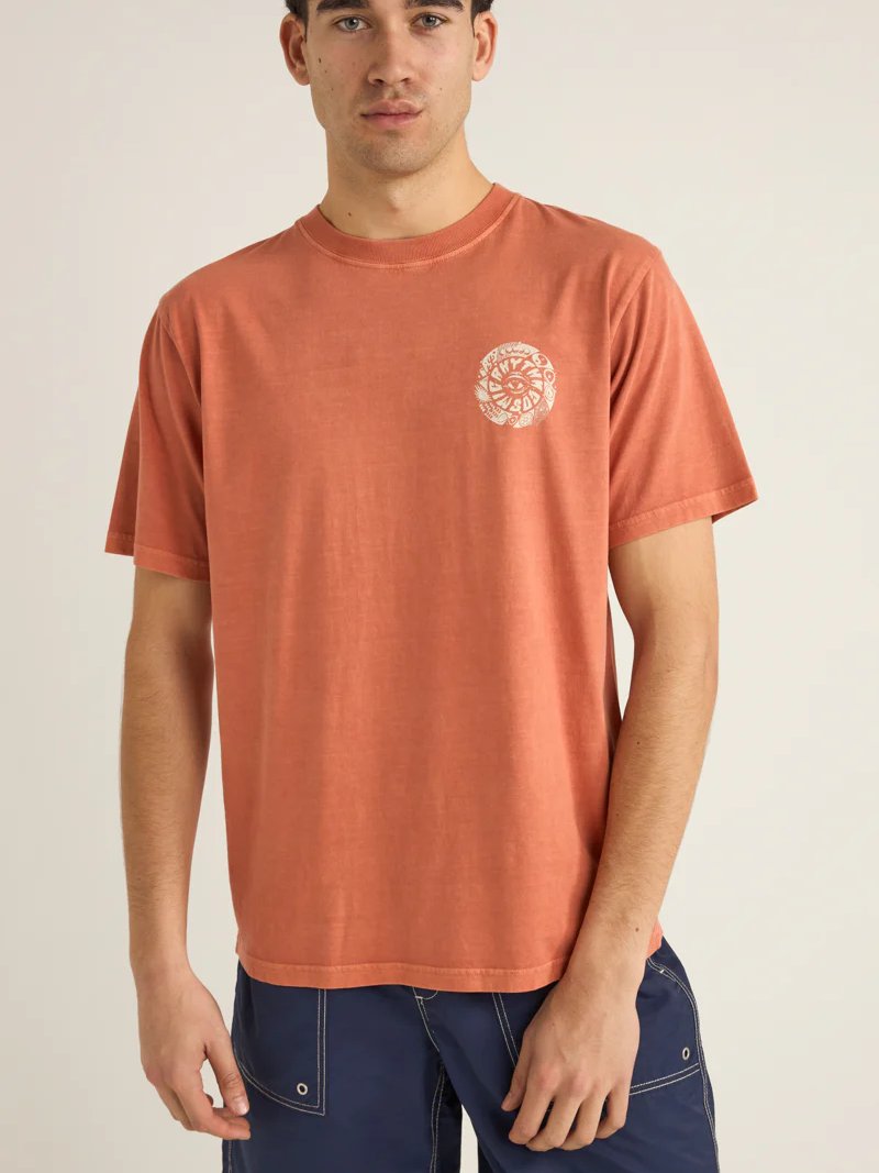 RHYTHM VORTEX VINTAGE T-SHIRT RUST