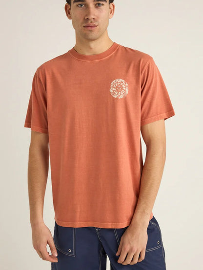 RHYTHM VORTEX VINTAGE T-SHIRT RUST