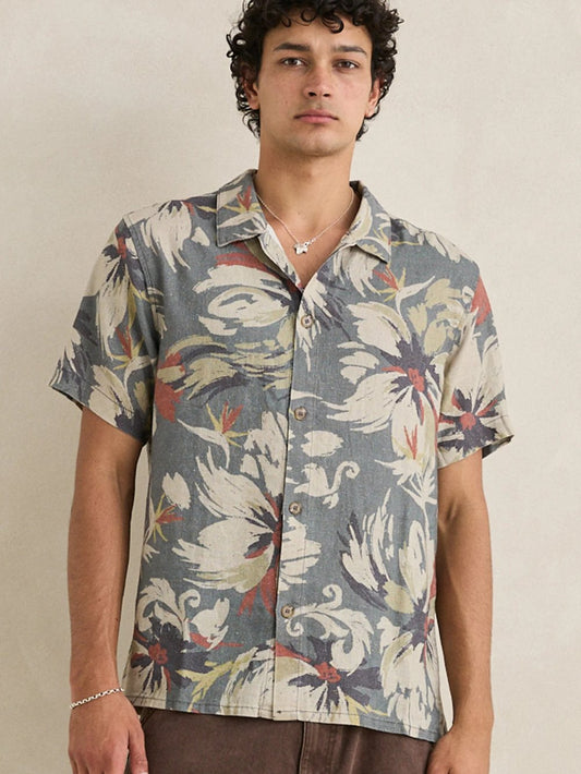 RHYTHM TROPICAL CAMO PINT SHIRT 