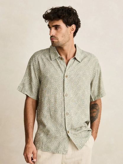 RHYTHM JAVA SHORT SLEEVE SHIRT OLIVE 