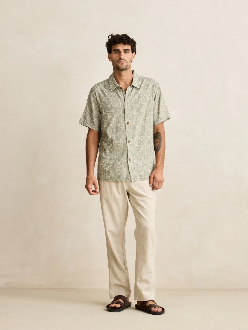 RHYTHM JAVA SHORT SLEEVE SHIRT OLIVE 