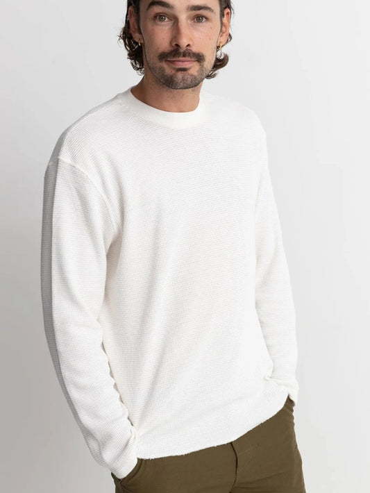 RHYTHM CLASSIC WAFFLE KNIT WHITE 
