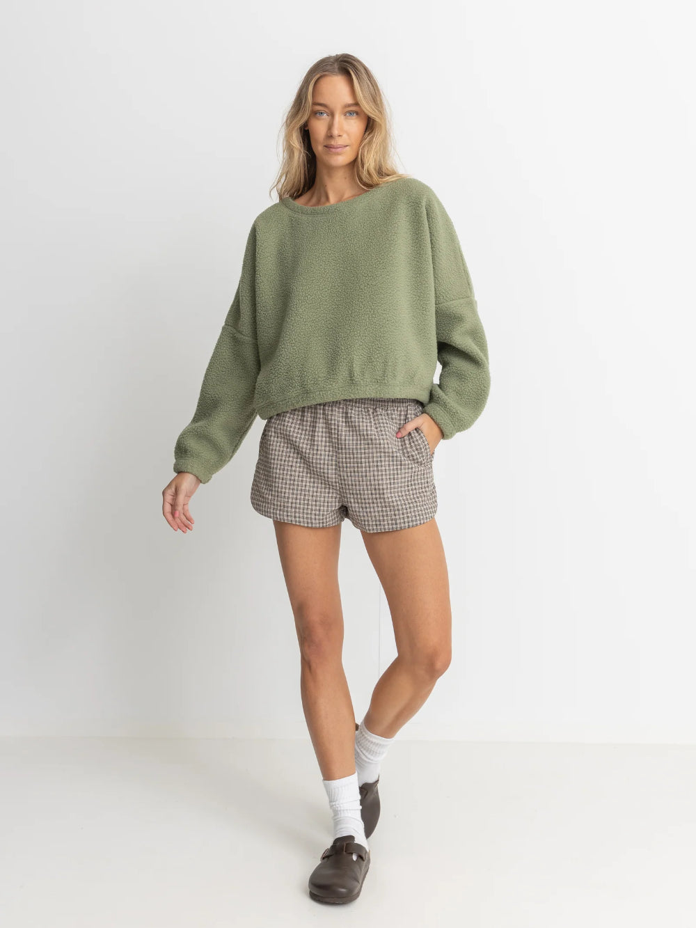 RHYTHM JYOTI REVERSE FLEECE SAGE