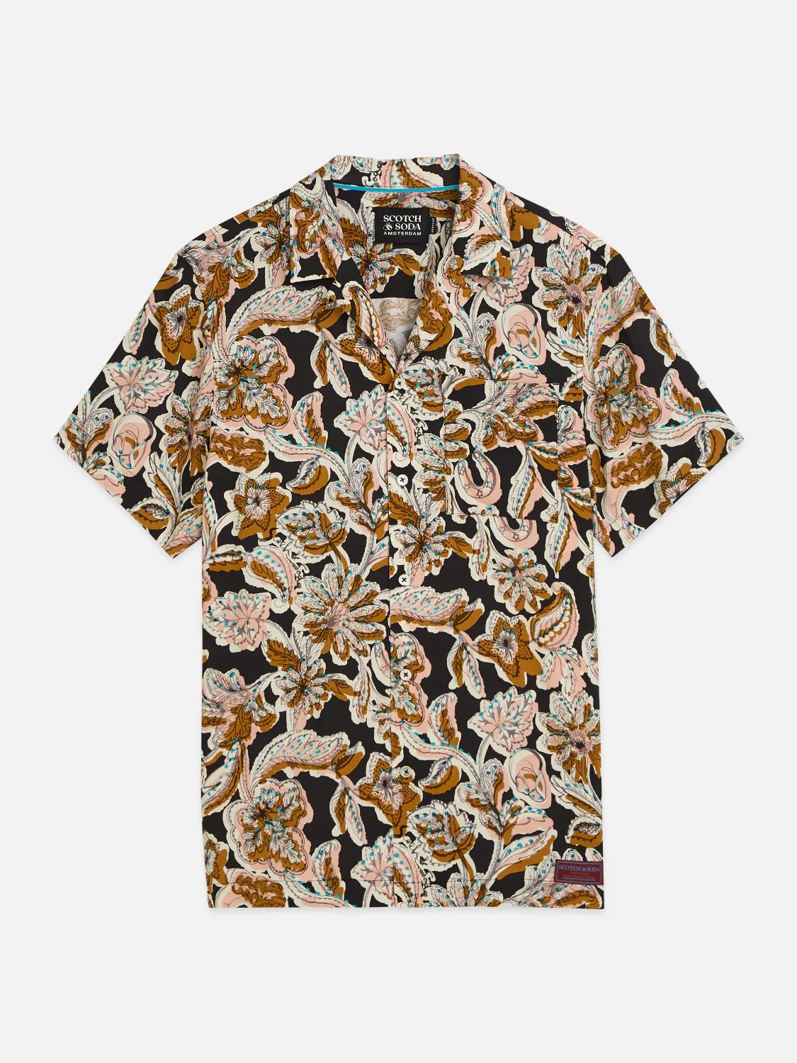 S&S PRINTED VISCOSE S/S SHIRT LUCKY BANDANA MULTI 