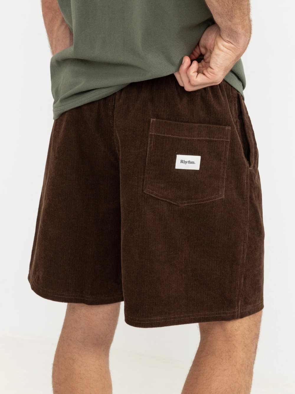 RHYTHM EARTH CORD JAM SHORT BROWN 