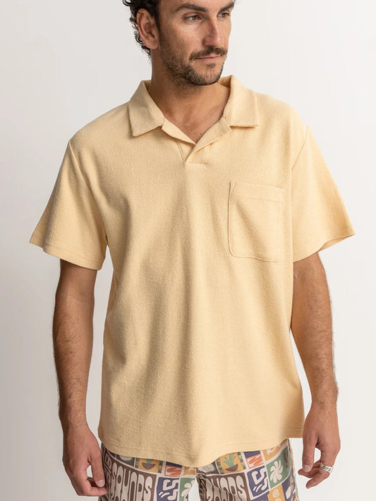 RHYTHM VINTAGE TERRY POLO SAND