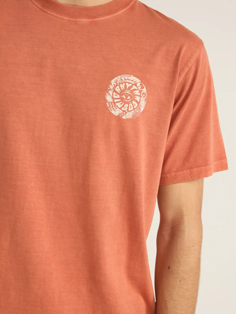 RHYTHM VORTEX VINTAGE T-SHIRT RUST