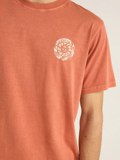 RHYTHM VORTEX VINTAGE T-SHIRT RUST