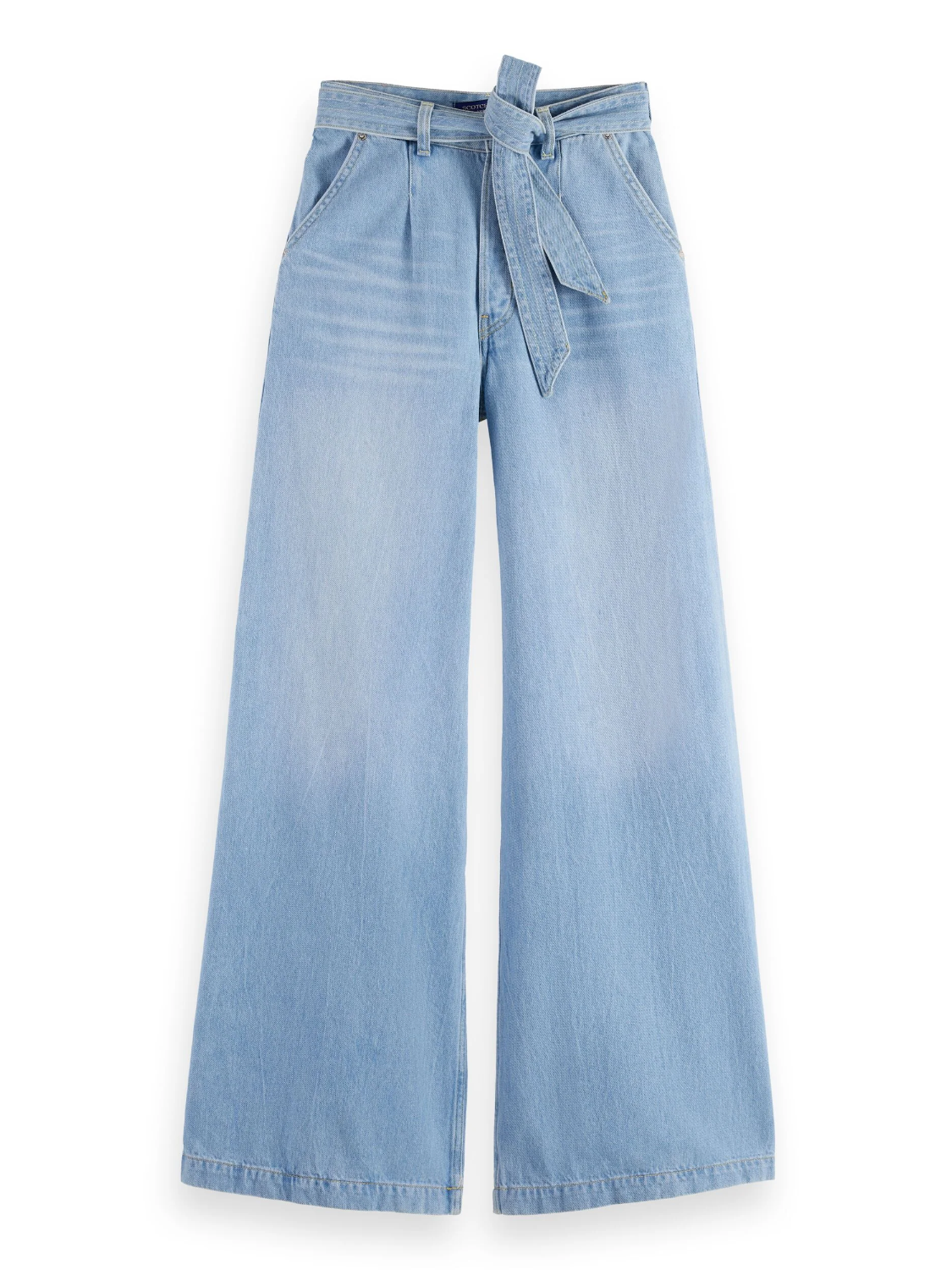 SCOTCH & SODA WAVE HIGH RISE WIDE LEG LUNA BLUE WASH