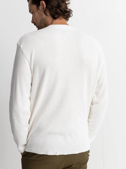 RHYTHM CLASSIC WAFFLE KNIT WHITE 