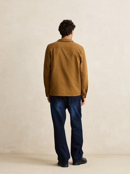 RHYTHM TYLER LONG SLEEVE SHIRT TOBACCO 