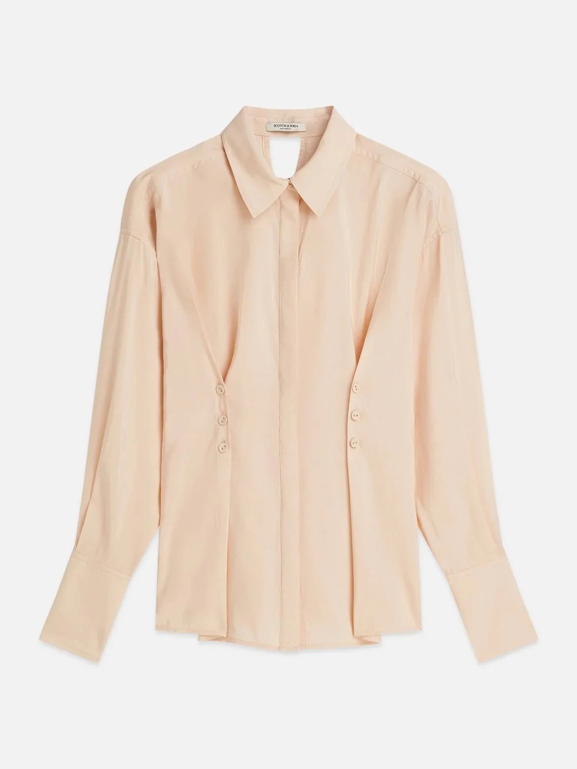 S&S BUTTONED WAIST SHIRT SHIFTING SAND 