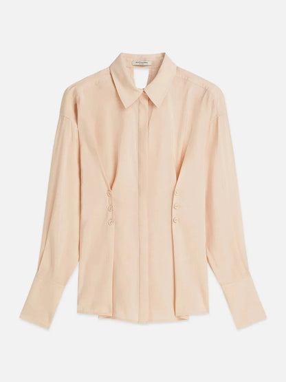 S&S BUTTONED WAIST SHIRT SHIFTING SAND 