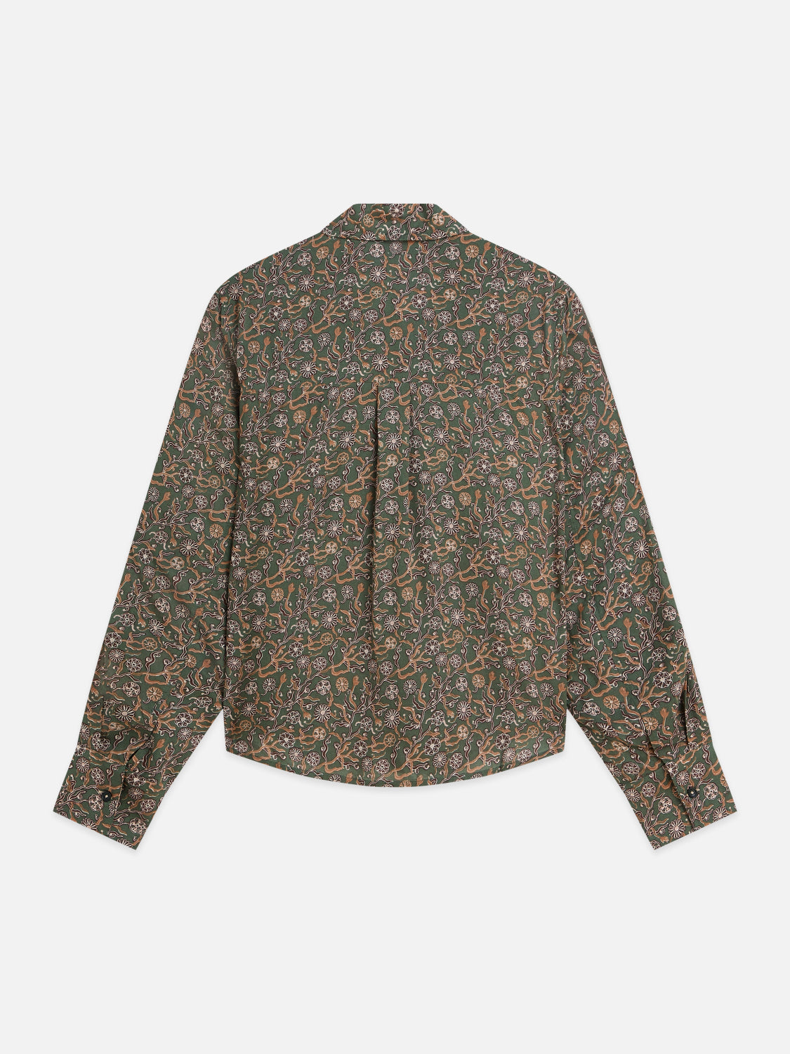 S&S PRINTED RELAXED FIT SHIRT SURREAL FLOWER THYME 