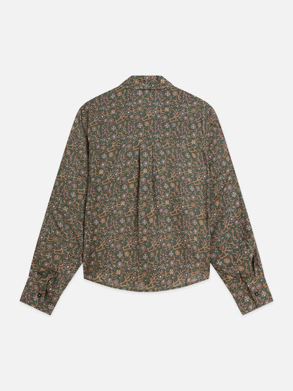 S&S PRINTED RELAXED FIT SHIRT SURREAL FLOWER THYME 