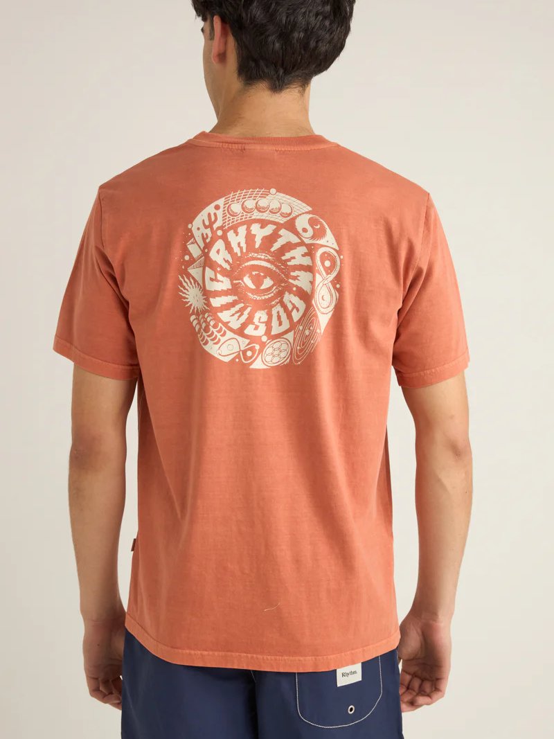 RHYTHM VORTEX VINTAGE T-SHIRT RUST