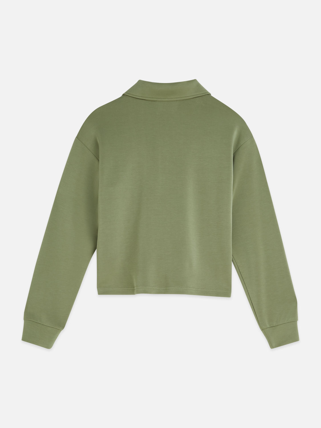 S&S QUARTER ZIP TENCEL SWEATSHIRT OIL GREEN 