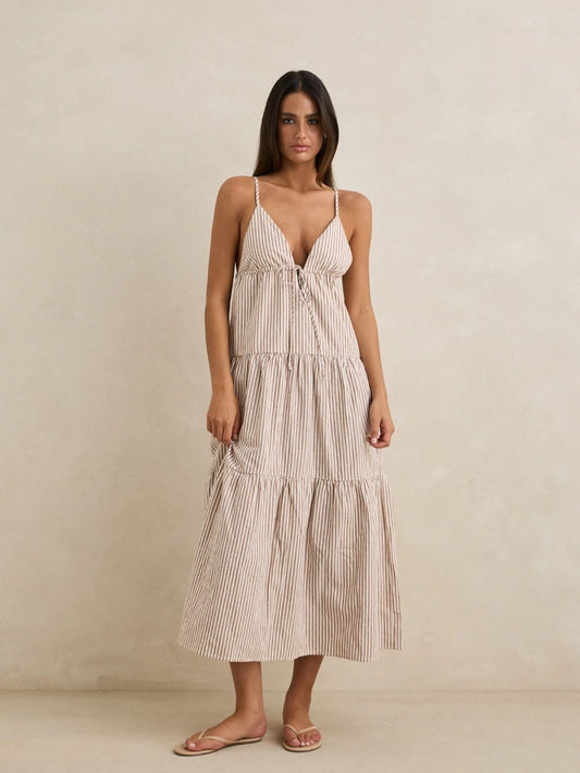 RHYTHM JACI MAXI DRESS TAN 