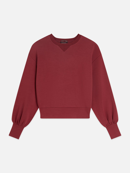 S&S MODAL SWEATSHIRT POMEGRANATE 