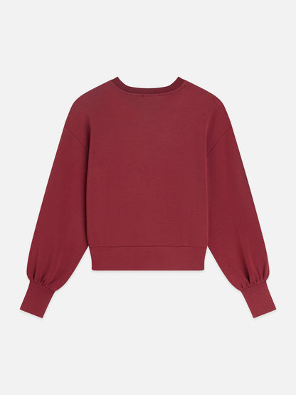 S&S MODAL SWEATSHIRT POMEGRANATE 