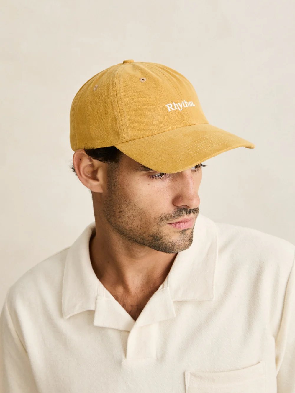 RHYTHM ESSENTIAL BRUSHED TWILL CAP MUSTARD 