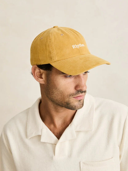 RHYTHM ESSENTIAL BRUSHED TWILL CAP MUSTARD 