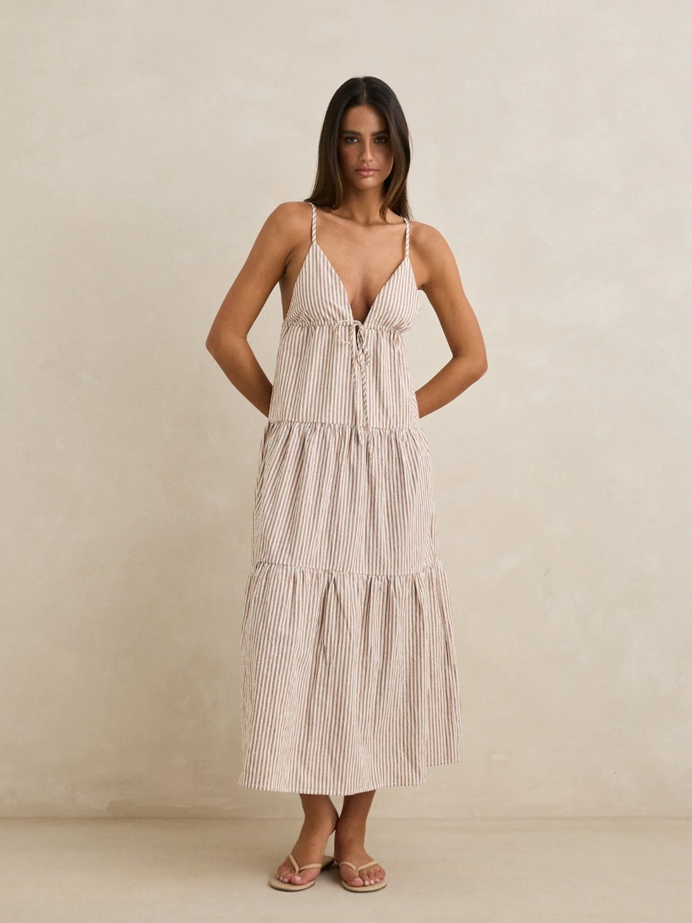 RHYTHM JACI MAXI DRESS TAN 