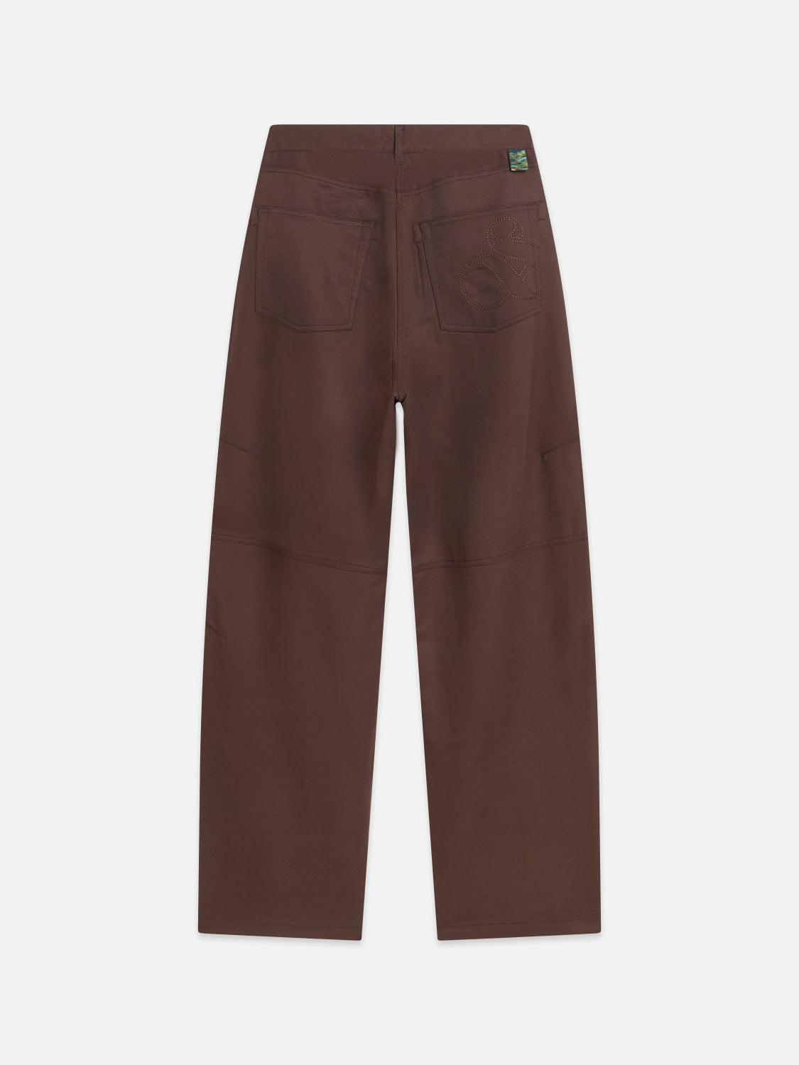 S&S LOTUS HIGH RISE BARREL LEG PANT BITTER CHOCOLATE 