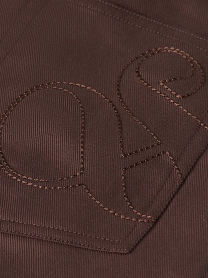 S&S LOTUS HIGH RISE BARREL LEG PANT BITTER CHOCOLATE 