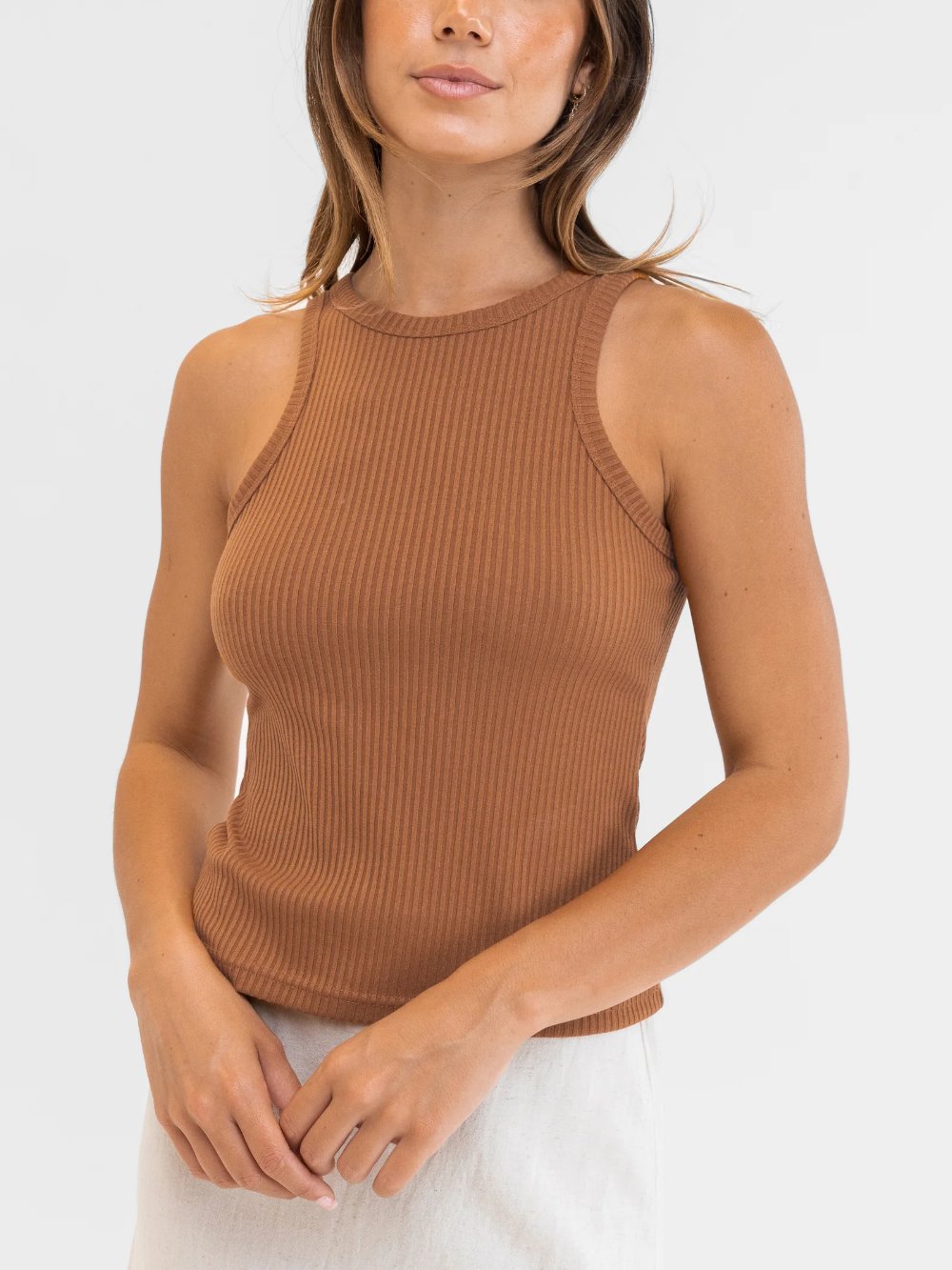 RHYTHM CLASSIC TANK TOP CARAMEL