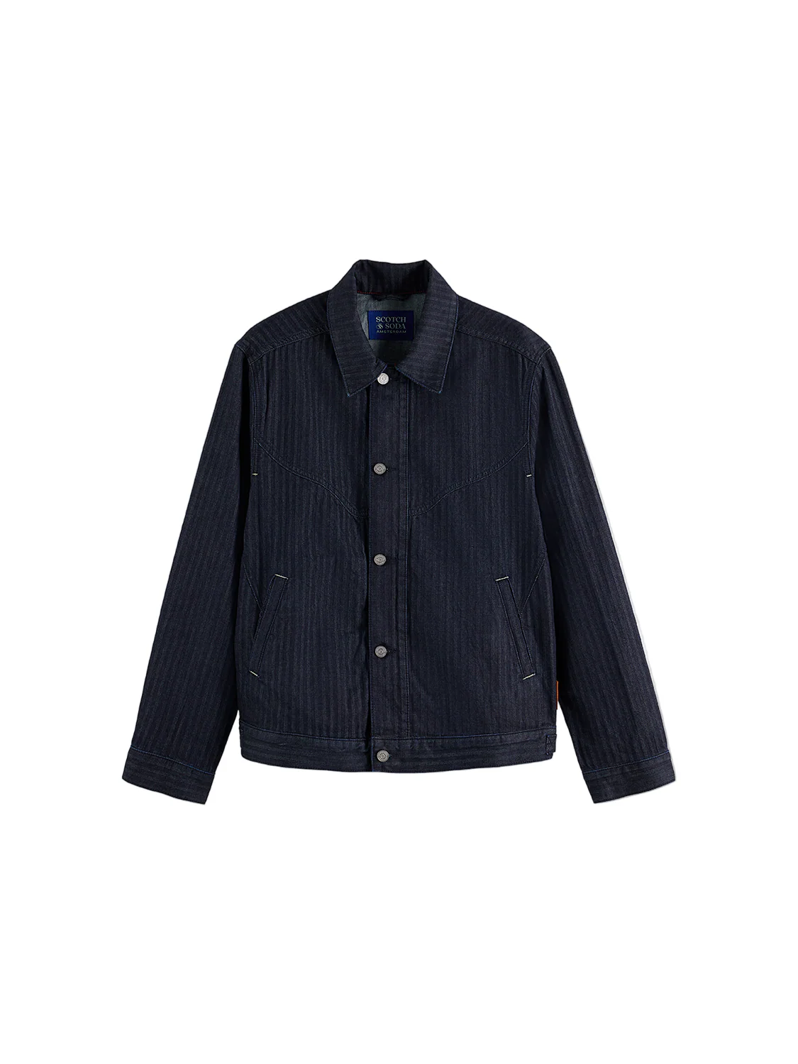 S&S TRUCKER JACKET WITH WESTERN DETAILS BLUE VELVET