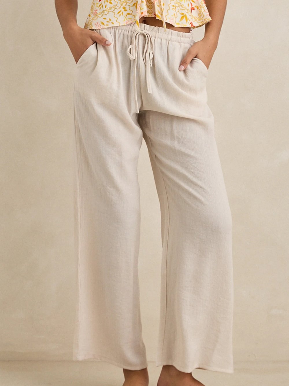 RHYTHM AIRLIE BEACH PANT IVORY 