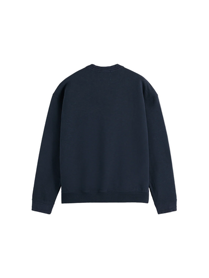 S&S CROSS STITCH ARTWORK RELAXED-FIT SWEATSHIRT CARBON