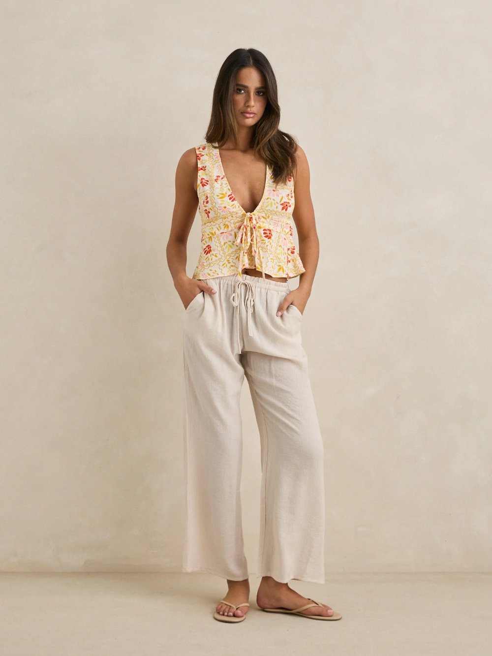 RHYTHM AIRLIE BEACH PANT IVORY 