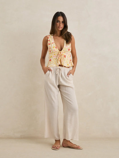 RHYTHM AIRLIE BEACH PANT IVORY 