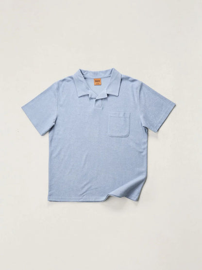 RHYTHM VINTAGE TERRY POLO BLUE