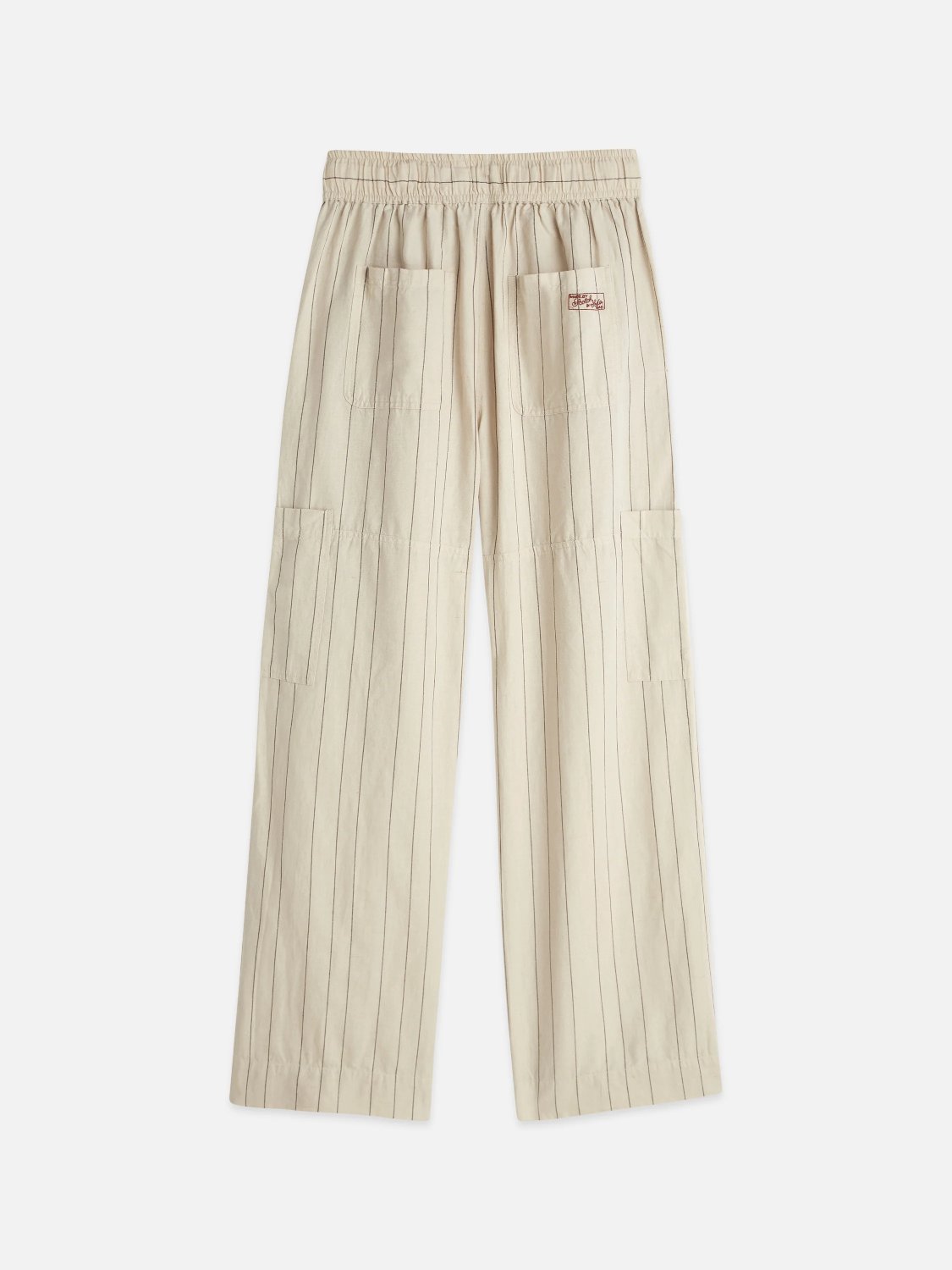 S&S NOA LINEN HI-RISE WIDE LEG PANT FOG 