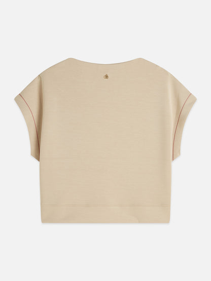 S&S MODAL SLASH NECK SWEATSHIRT DOESKIN