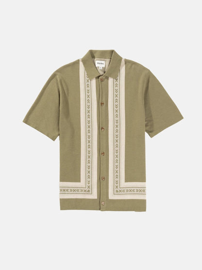 RHYTHM LOMA KNITTED S/S SHIRT SAGE