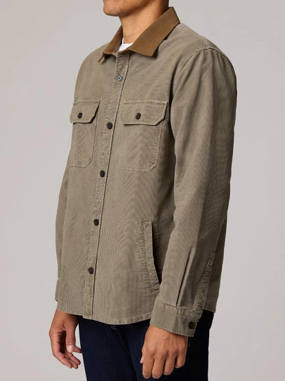 MAVI CORDUROY OVERSHIRT STONE GRAY 