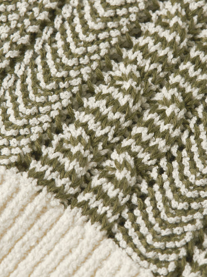 S&S MULTI STITCH DROPPED SHOULDER POLO EGGNOG MELANGE 