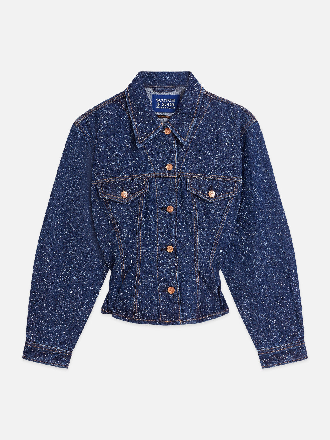 S&S WAISTED DENIM JACKET DEEP WEAVE