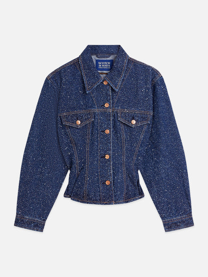 S&S WAISTED DENIM JACKET DEEP WEAVE