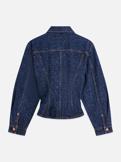 S&S WAISTED DENIM JACKET DEEP WEAVE