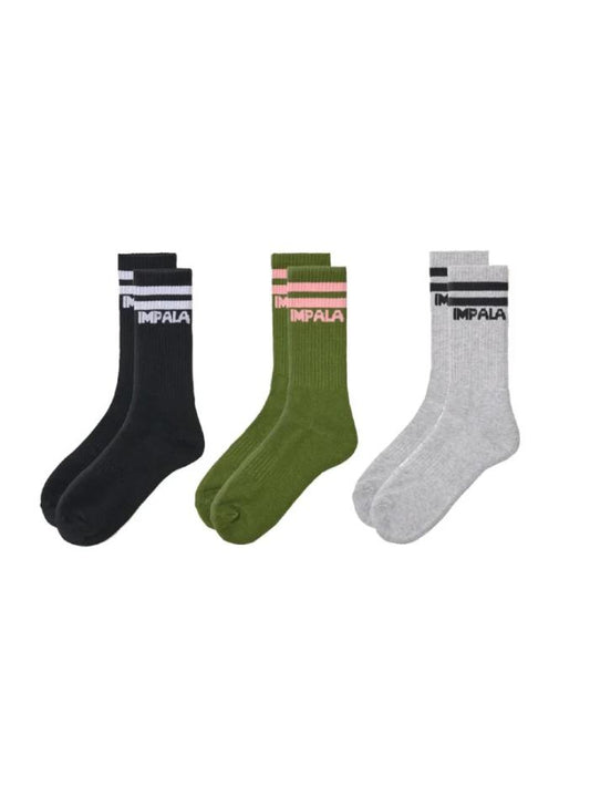 IMPALA STRIPE SOCK 3PK CAMO