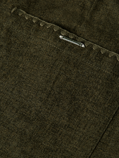 OTIS MELANGE COTTON BLEND PANT FOREST NIGHT 