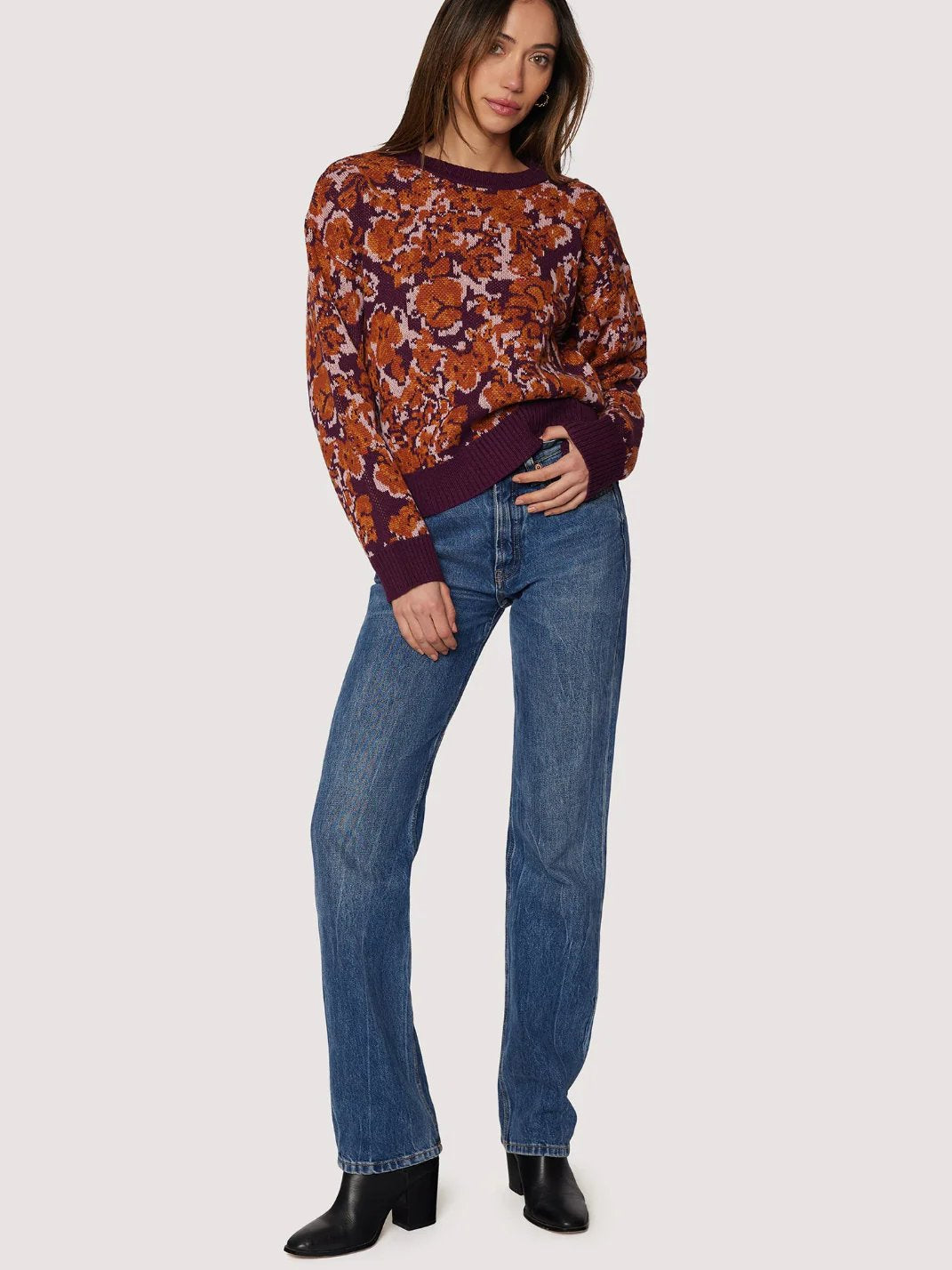 L+W AUTUMNAL SONATA SWEATER WINE